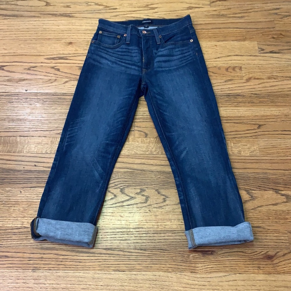 J. Crew High Rise Billie Denim Boot Crop sz: 27